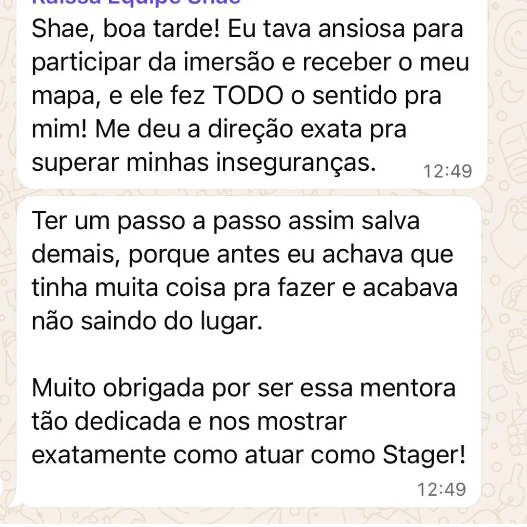 Depoimento de aluna — resultado com Home Staging